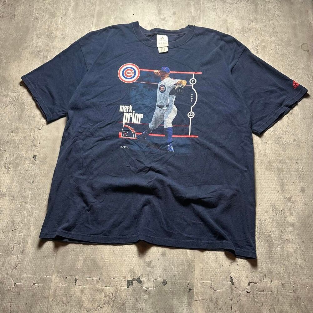 Adidas Men's Navy and Blue T-shirt